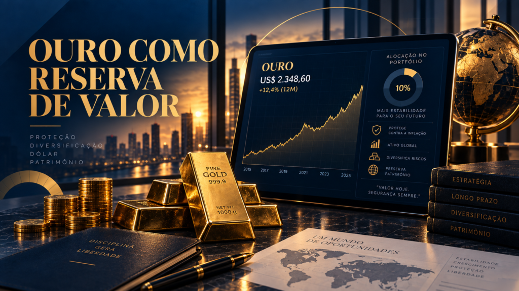 Ouro como reserva de valor e diversificação de investimentos